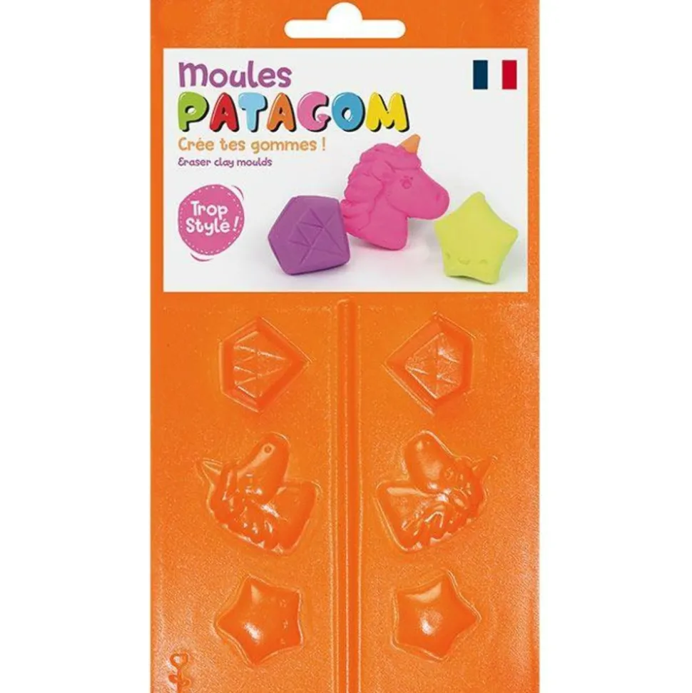 GRAINE CRÉATIVE - Moules pour gomme à modeler patagom - licorne