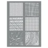 GRAINE CRÉATIVE - Pochoir pour pâte polymère 11,4 x 15,3 cm - matière