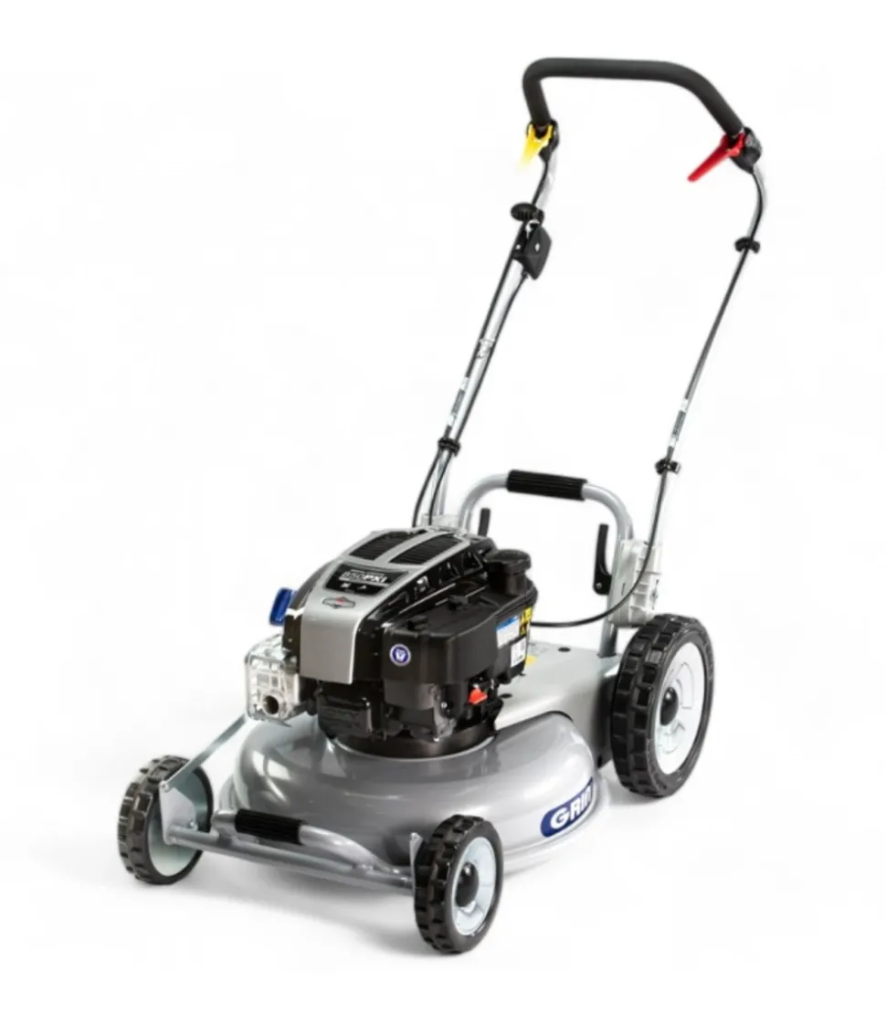 GRIN - Tondeuse thermique professionnelle 53cm - mulching haute performance, moteur briggs stratton 190cm3 - 2 vitesses avant - grin