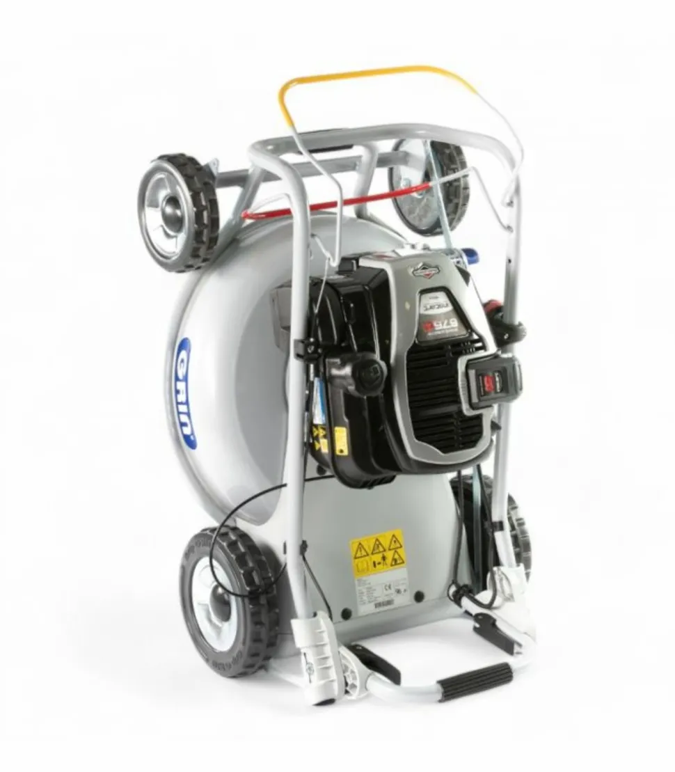 GRIN - Tondeuse thermique 53 cm 163cm³, mulching réinventé, traction et démarrage électrique - grin hm53a-instart