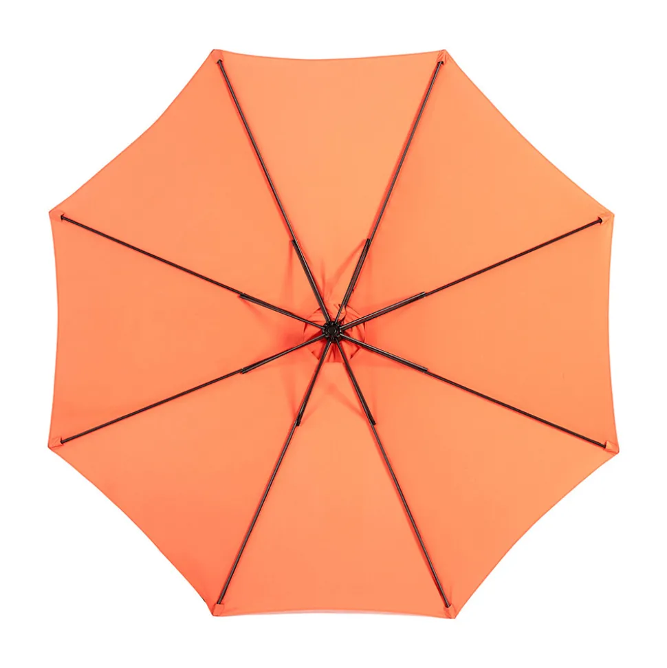 GUTENT - Parasol à manivelle,parasol extérieur double face rectangulaire grand,orange