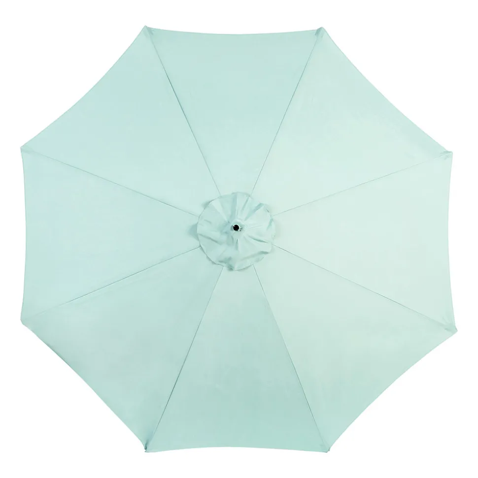 GUTENT - Parasol à manivelle,grand parasol double face rectangulaire,vert clair
