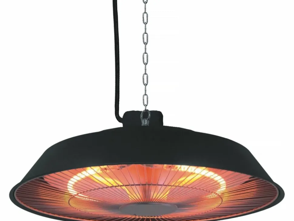 HABITAT ET JARDIN - Chauffage électrique suspendu - 1500w - noir