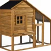 HABITAT ET JARDIN - Poulailler "lily" avec pondoir en bois - marron