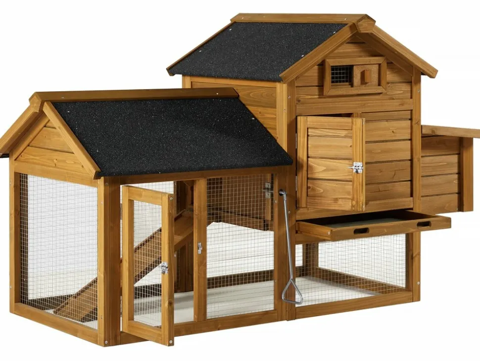 HABITAT ET JARDIN - Poulailler "poulette" avec pondoir en bois - marron