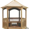 Habrita pavillon hexagonal 4.74m² bois naturel - kia28.01