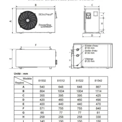 Hayward pompe à chaleur de piscine 8kw mono - 81512