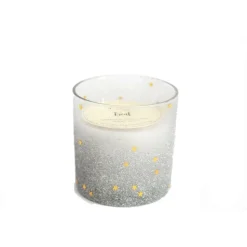 HEART OF THE HOME - Bougie de noël en pot paillettes ice