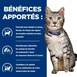 HILL'S - Croquettes chat adult prescription diets c/d urinary stress + metabolic - hill's 1,5 kg