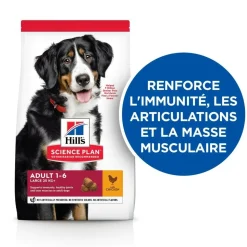 HILL'S - Croquettes chien science plan adulte large poulet - hill's 14 kg