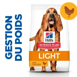 HILL'S - Croquettes chien science plan adult mature 7+ light poulet - hill's 7 kg