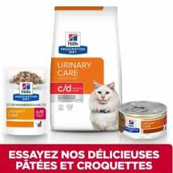 HILL'S - Patee chat adult prescription diets c/d urinary stress (mijoté) - hill's 24*82 g
