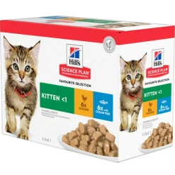 HILL'S - Patee chat science plan kitten mixte - hill's 12*85 g