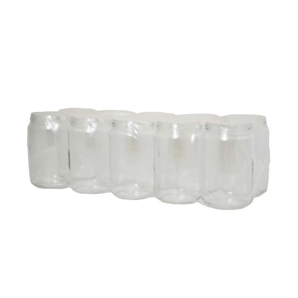 ICKO APICULTURE - 10 Pots en verre cylindrique 1 kg (750 ml) TO 82