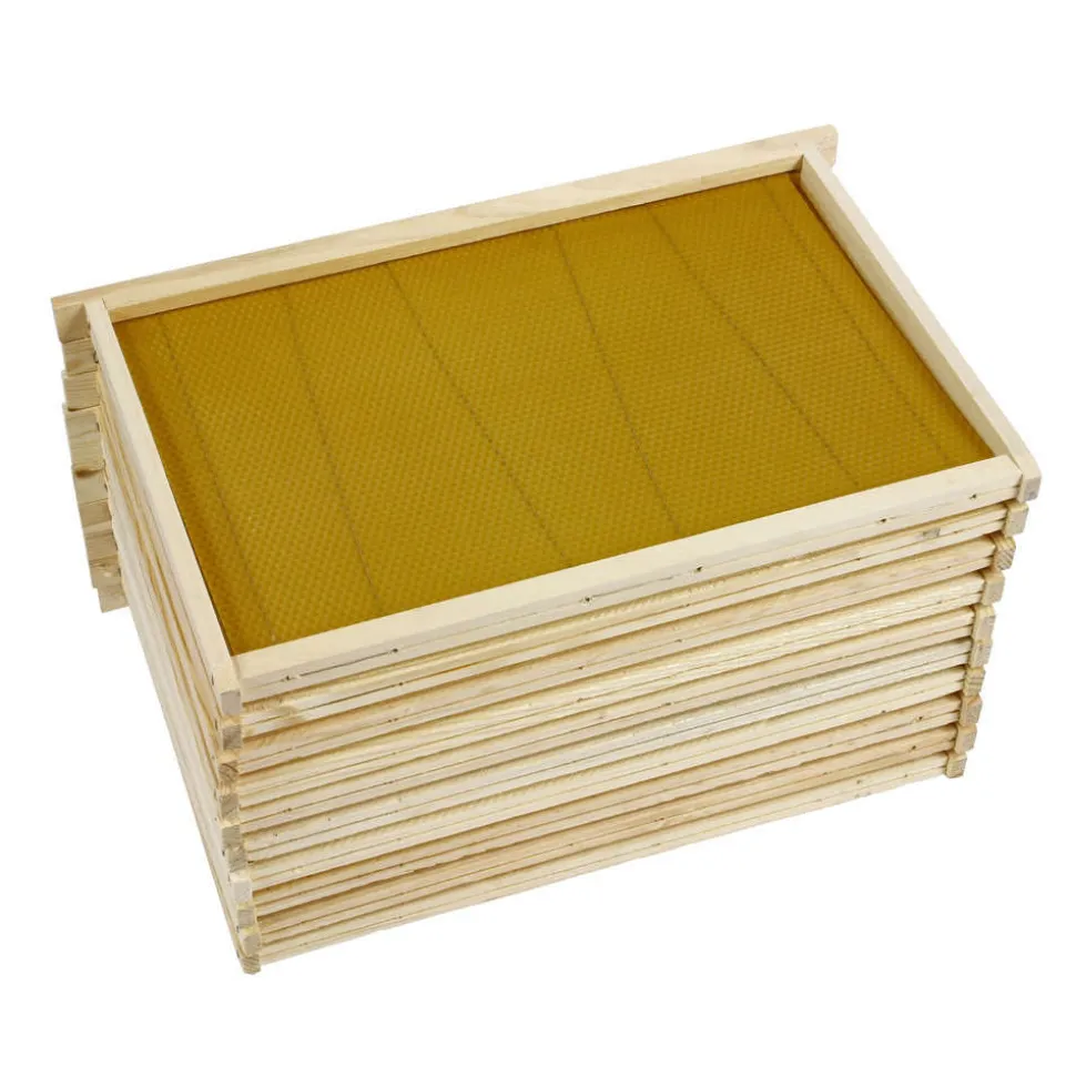 ICKO APICULTURE - Cadre dadant corps droit ciré : par 10