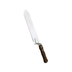 ICKO APICULTURE - Couteau inox dent 1 coté en 280mm