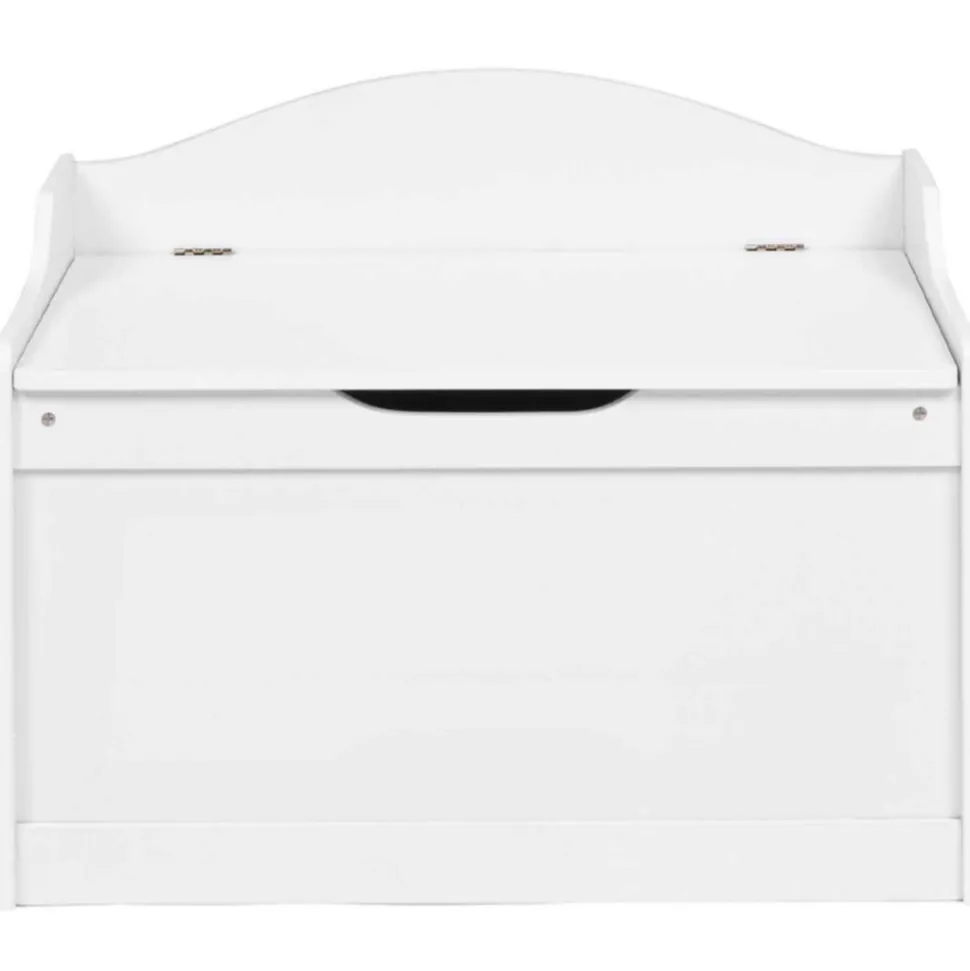 IDMARKET - Banc coffre de rangement enfant mateo en bois blanc