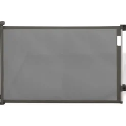 IDMARKET - Barrière de sécurité rétractable pour animaux domestiques 130 cm gris