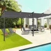 IDMARKET - Pergola toit rétractable 6 pieds 3x6 m tonnelle gris anthracite