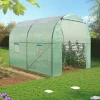 IDMARKET - Serre tunnel de jardin 6m² verte gamme maraîchère roma 2x3m