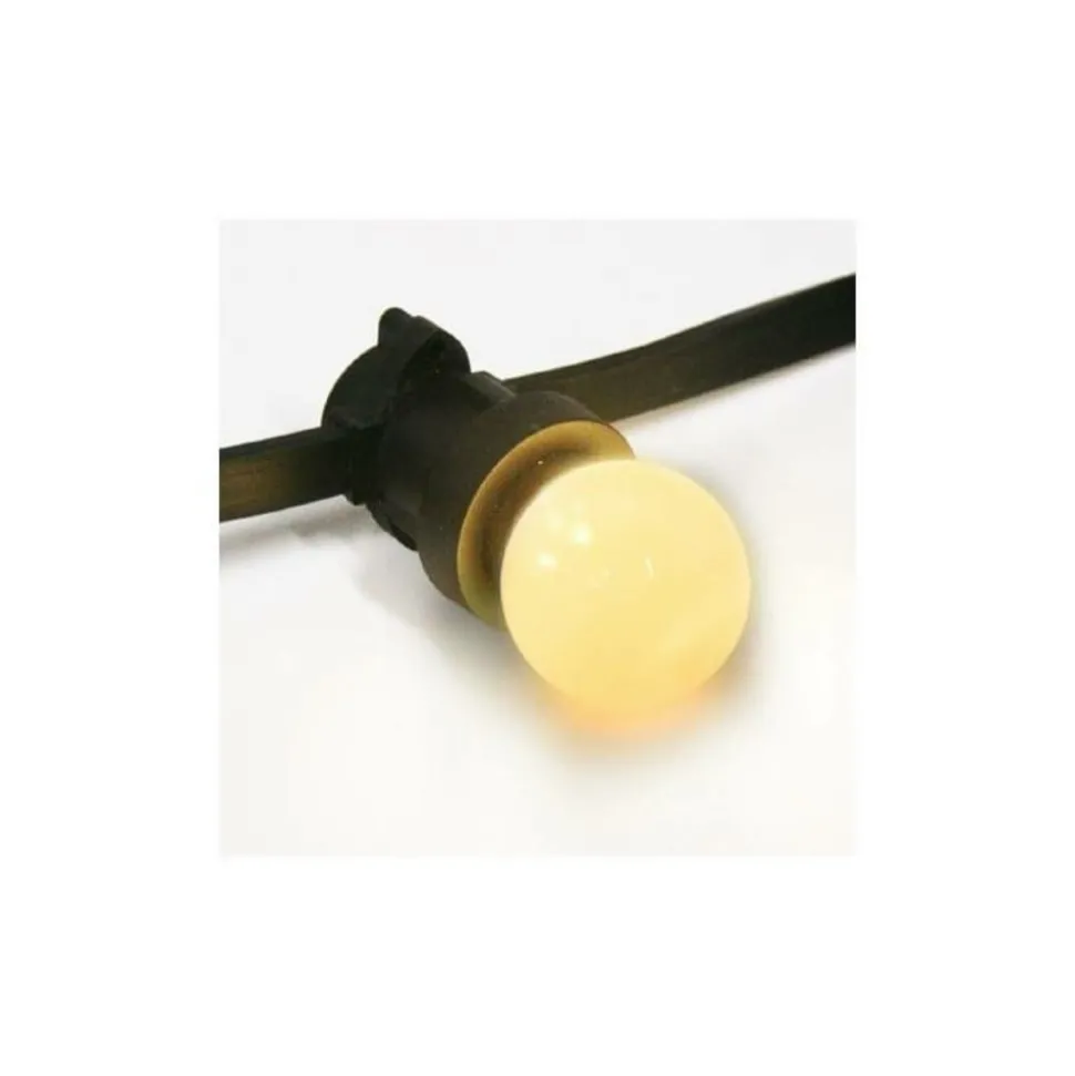 ILLUPRO - Guirlande guinguette b22 10 ampoules blanc chaud 10m extensible extérieur