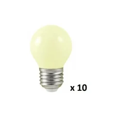ILLUPRO - Guirlande guinguette 10m 10 ampoules led e27 blanc chaud extérieur ip65
