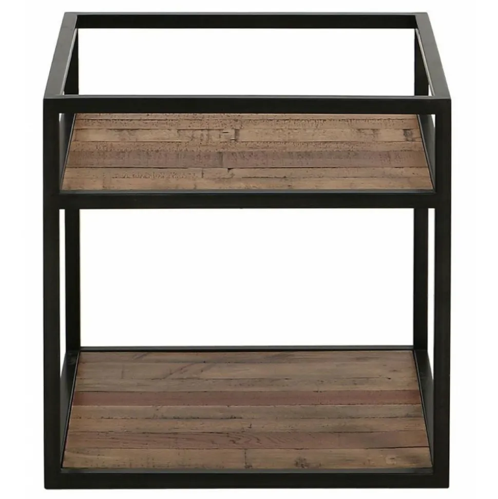 INTERIOR'S - Bout de canapé bois marron - manufacture interior's