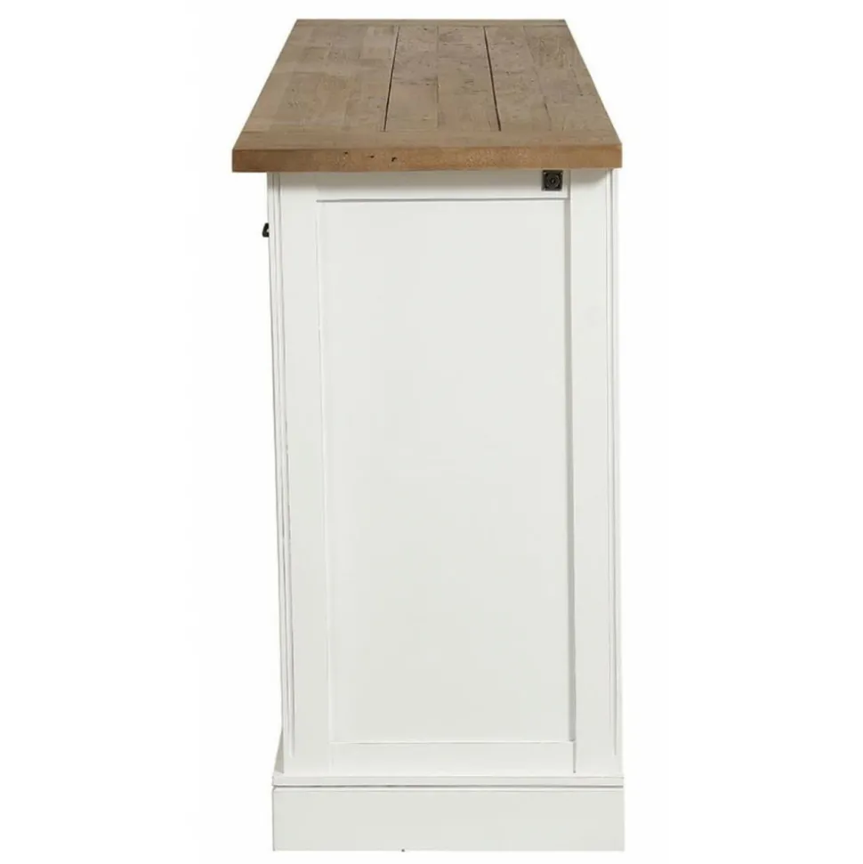 INTERIOR'S - Buffet bas 4 portes bois blanc - rivages interior's