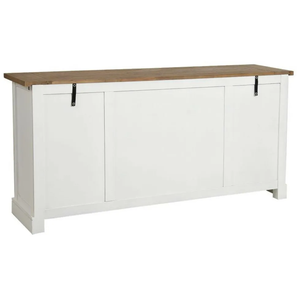 INTERIOR'S - Buffet bas 4 portes bois blanc - rivages interior's