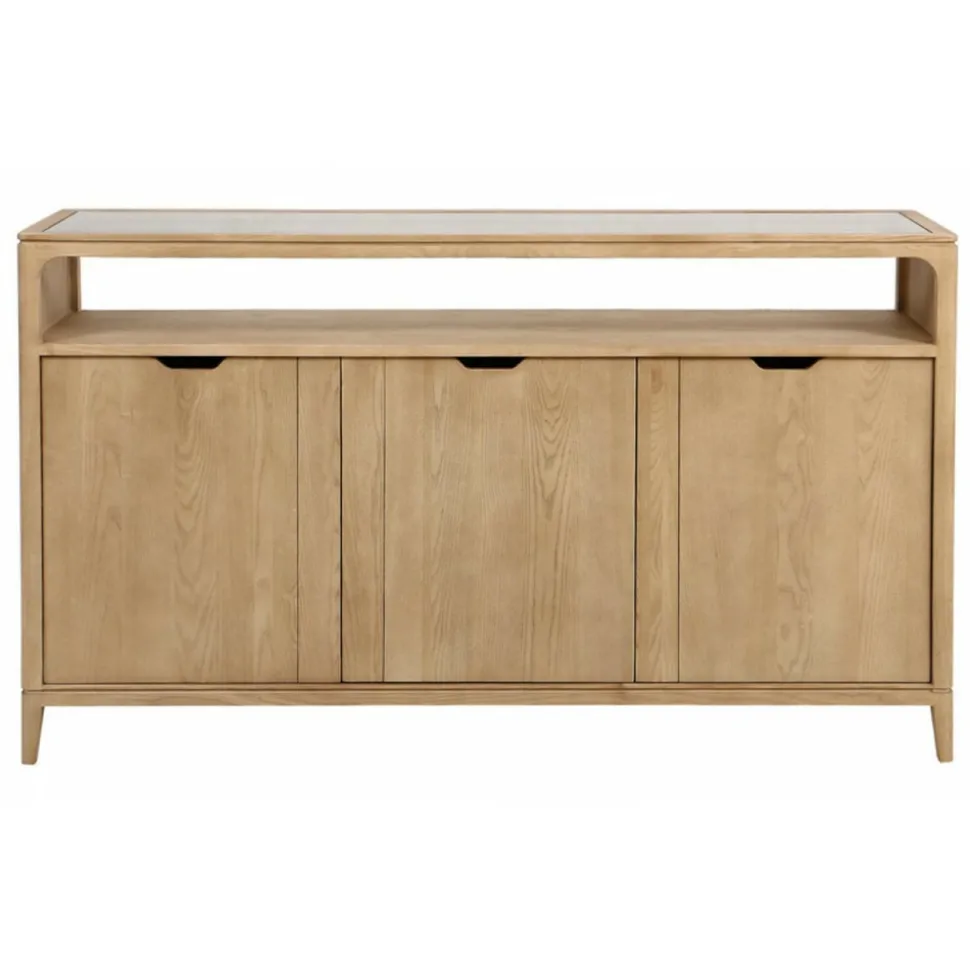 INTERIOR'S - Buffet bas 3 tiroirs bois beige - tallinn interior's
