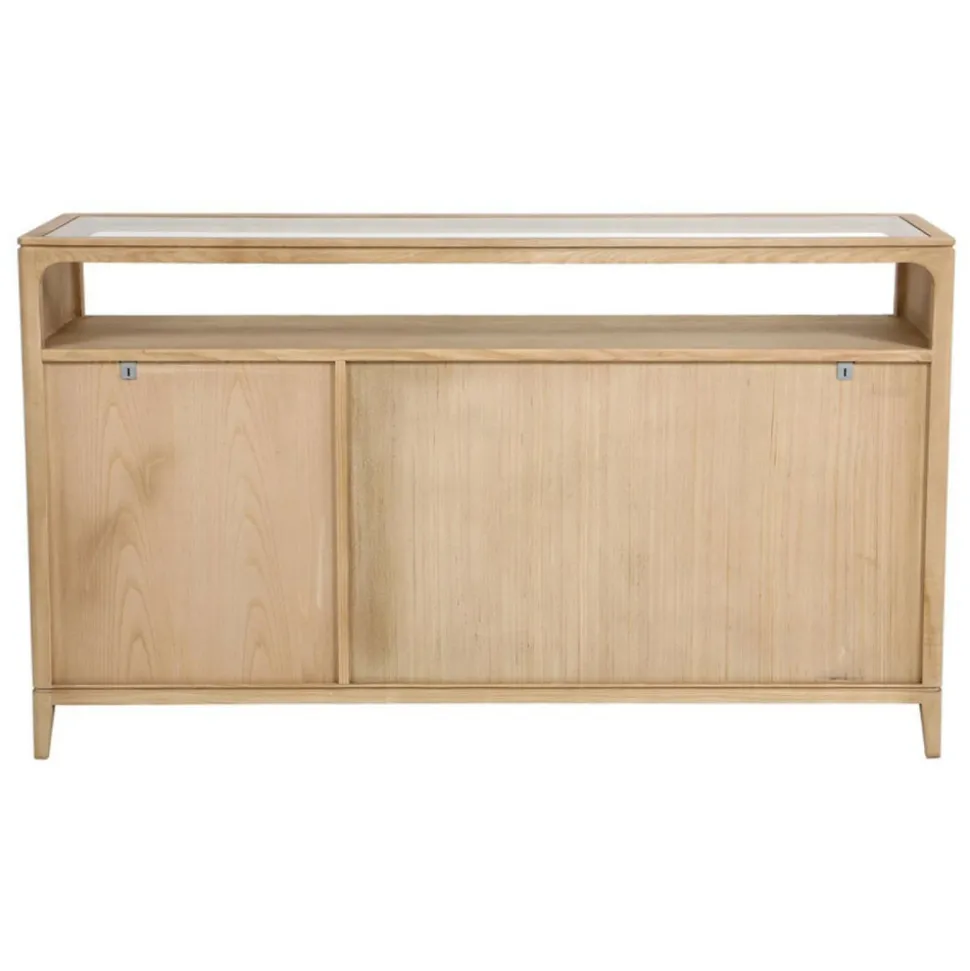 INTERIOR'S - Buffet bas 3 tiroirs bois beige - tallinn interior's