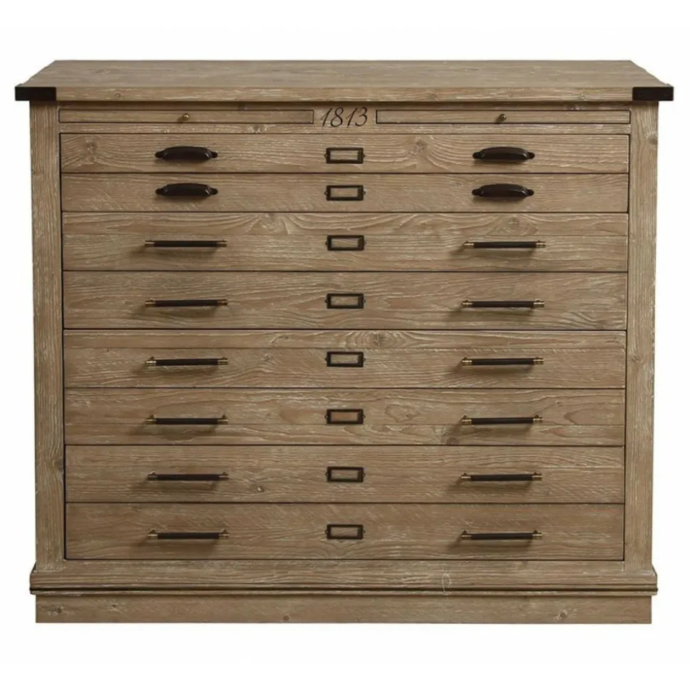 INTERIOR'S - Commode 4 tiroirs bois beige - livingstone interior's