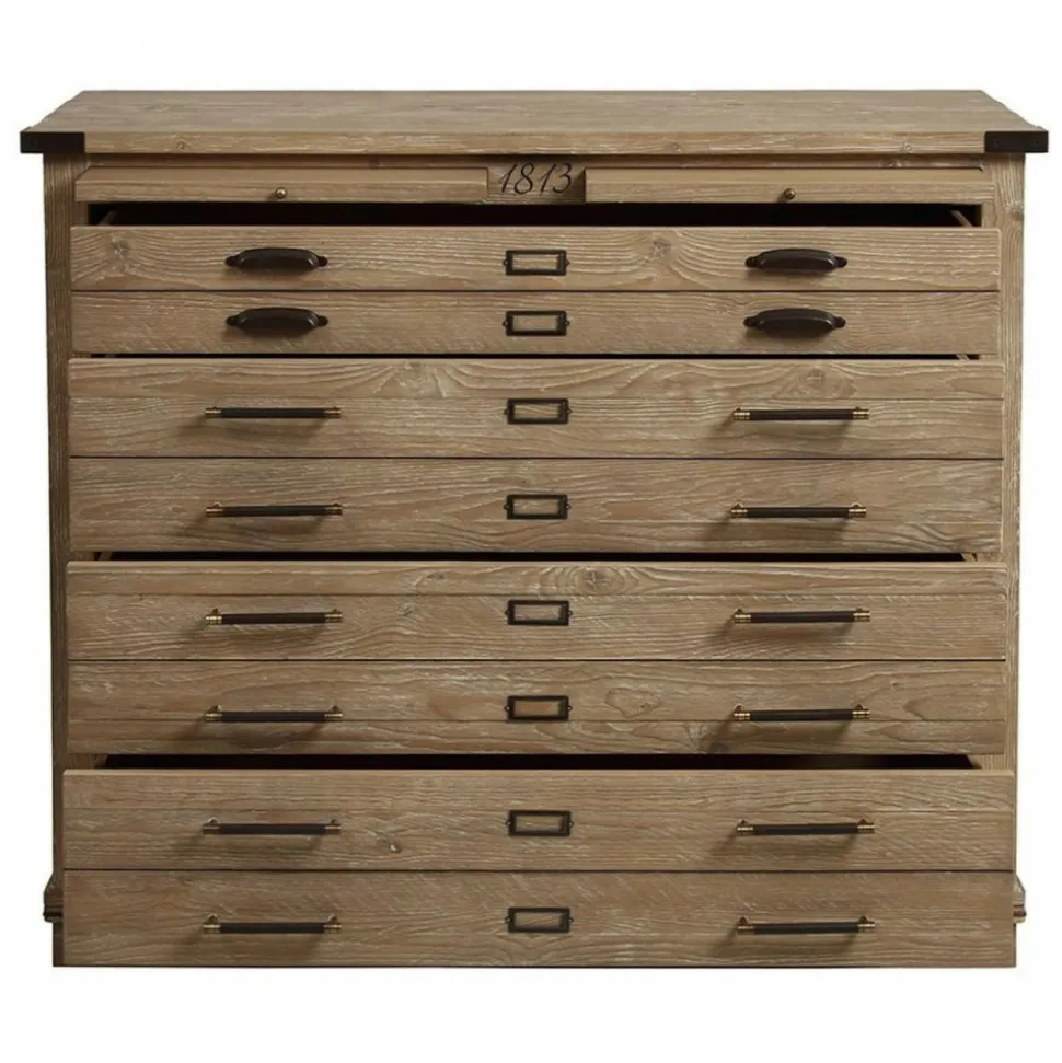 INTERIOR'S - Commode 4 tiroirs bois beige - livingstone interior's