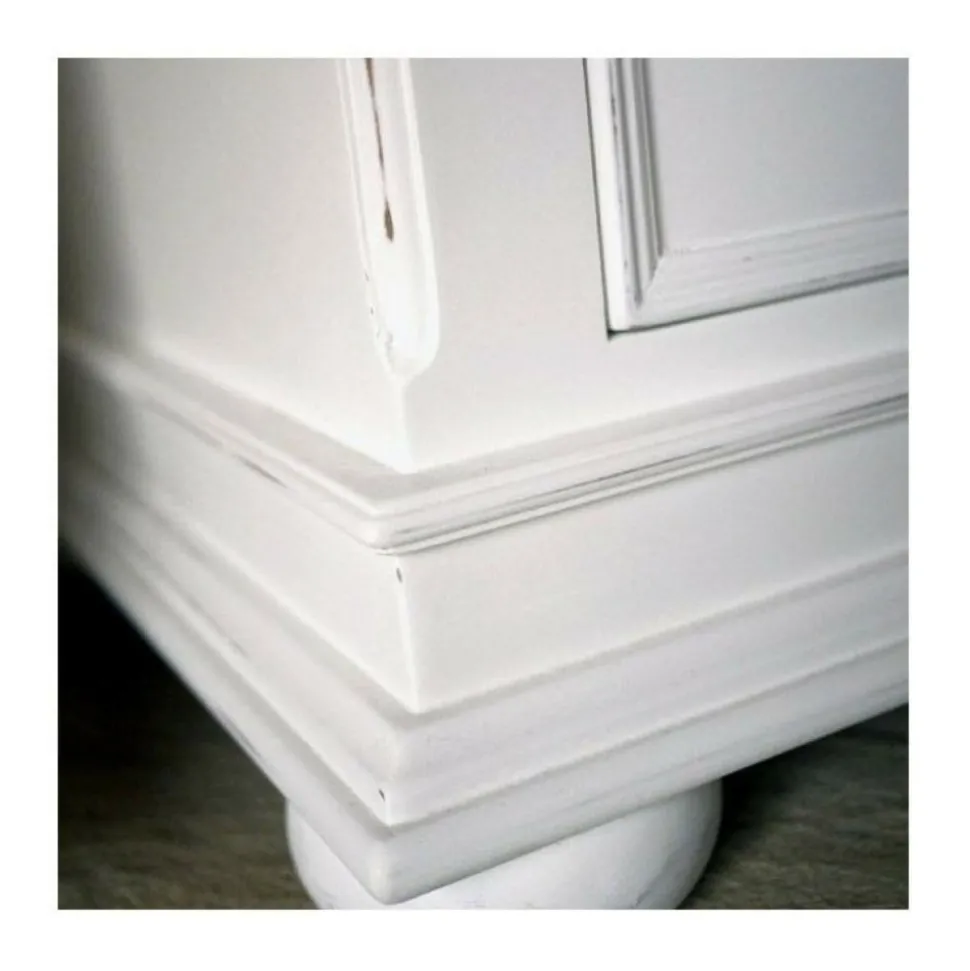 INTERIOR'S - Meuble tv avec 3 rangements mdf blanc - harmonie interior's