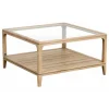 INTERIOR'S - Table basse carrée bois beige - tallinn interior's