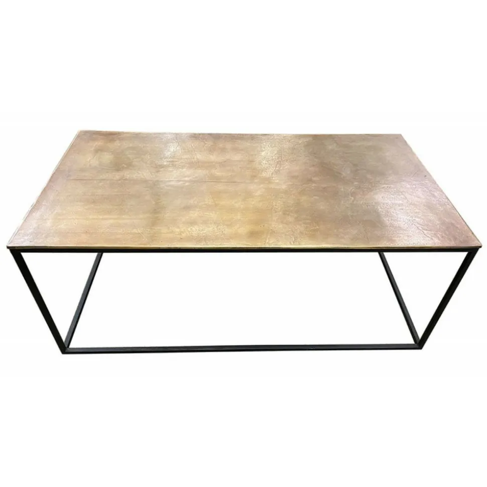 INTERIOR'S - Table basse rectangulaire fer noir - factory interior's