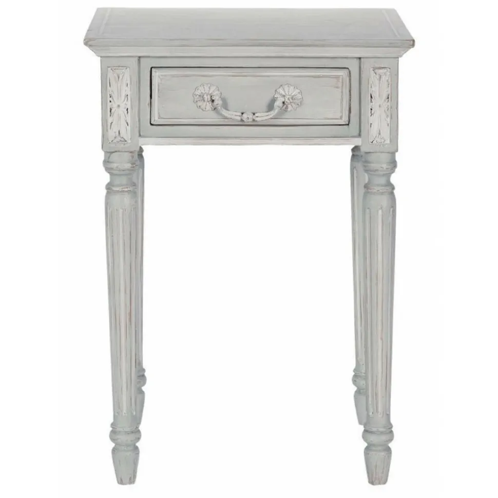 INTERIOR'S - Table de chevet 1 tiroir mdf gris - gustavien interior's
