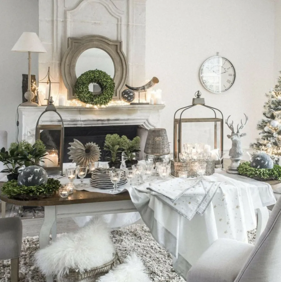 INTERIOR'S - Table ovale extensible bois blanc - provence interior's