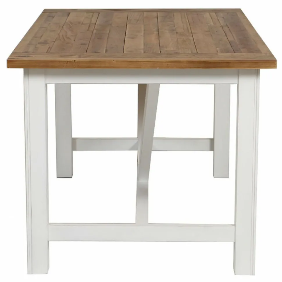 INTERIOR'S - Table rectangulaire bois blanc - rivages interior's