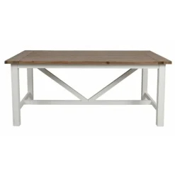 INTERIOR'S - Table rectangulaire bois blanc - rivages interior's