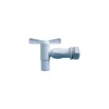 ISO - Robinet de cuve 1/4 tour 20x27 en plastique blanc - boutte