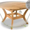 JARDILINE - Housse de protection cover line pour table ronde 6 personnes - ø 120 x 50 cm
