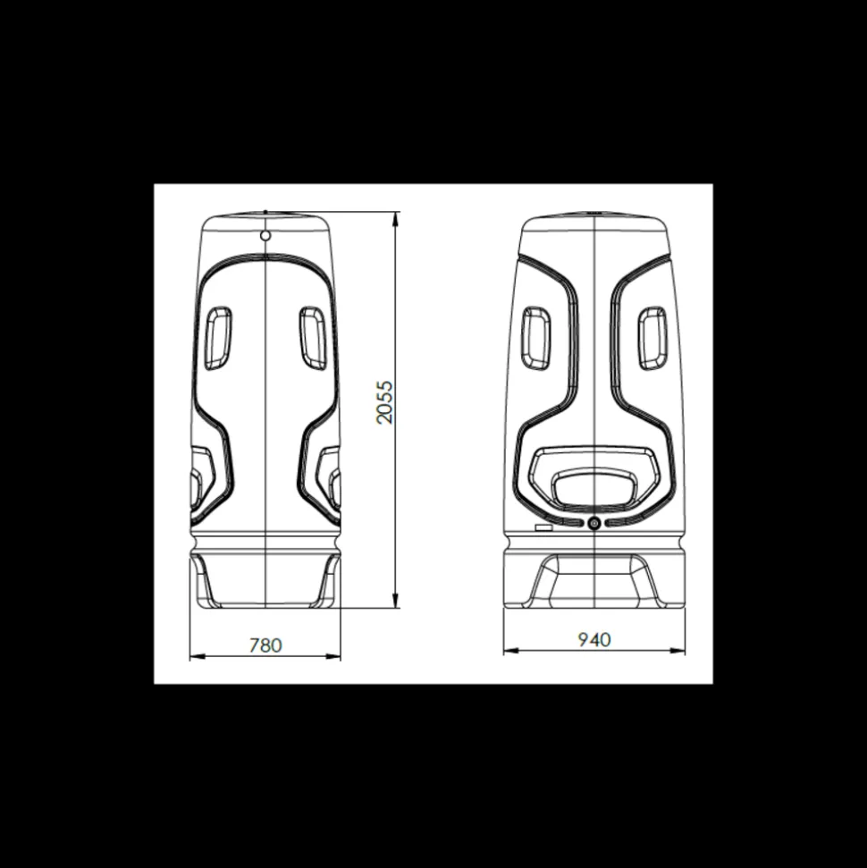 JARDINEO - Récupérateur d'eau TOTEM Ivoire