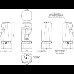 JARDINEO - Récupérateur d'eau MOAI Ivoire