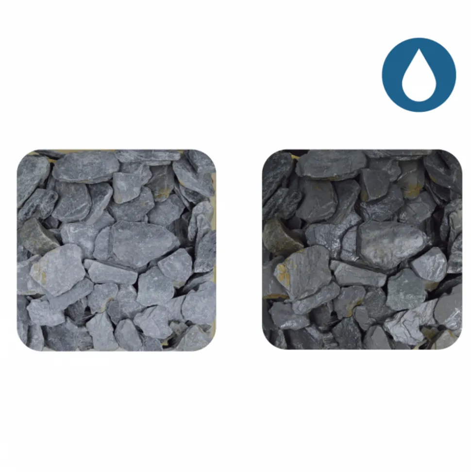 JARDINEX - Ardoise bleue 30/60 mm - big bag 1t (13 m²) - bleu/gris