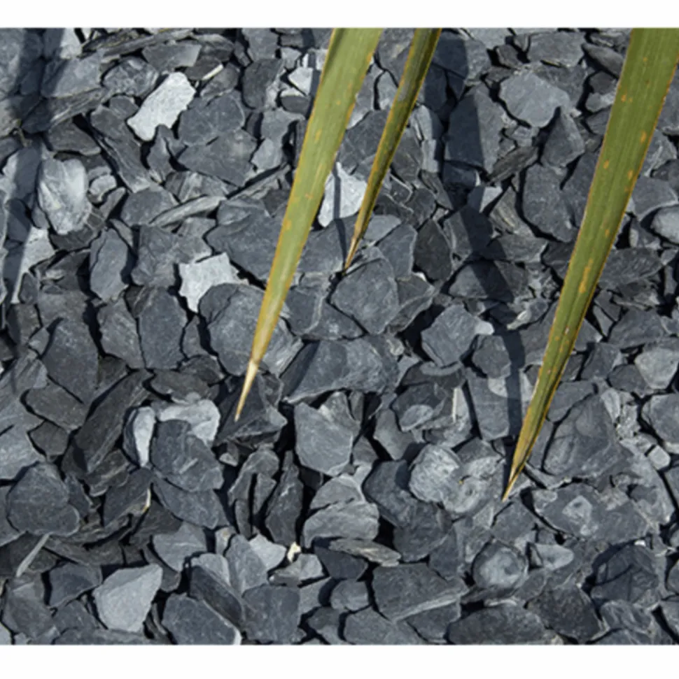 JARDINEX - Ardoise noire 10/40 mm - big bag 1t (13 m²) - noir