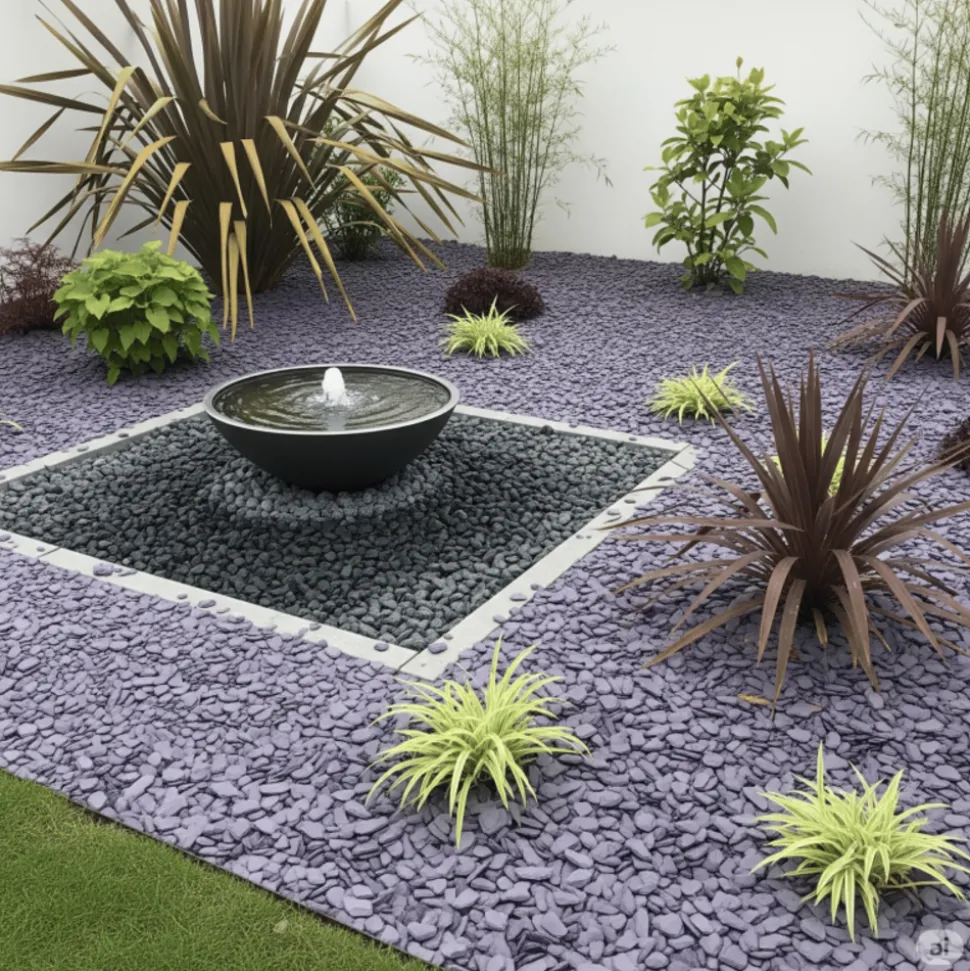 JARDINEX - Ardoise violette 30/60 mm - big bag 1t (13 m²) - violette