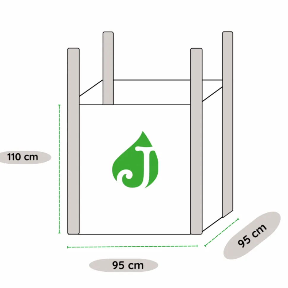 JARDINEX - Gravier roulé calcaire beige 5/15 mm - big bag 1t (16 m²) - beige
