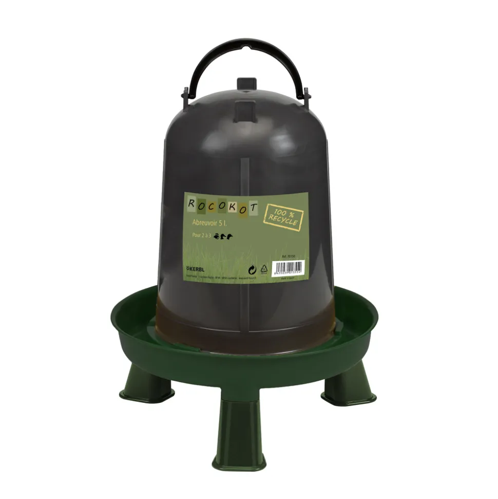 KERBL - Abreuvoir pour volailles, en plastique recyclé - 5L