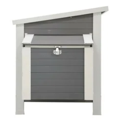 KERBL - Poulailler barney plastique 137x73x83 cm gris et blanc 423474